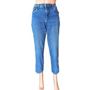 Vintage 90s Bill Blass High Rise Waist Petite Mom Jeans Denim Size 8